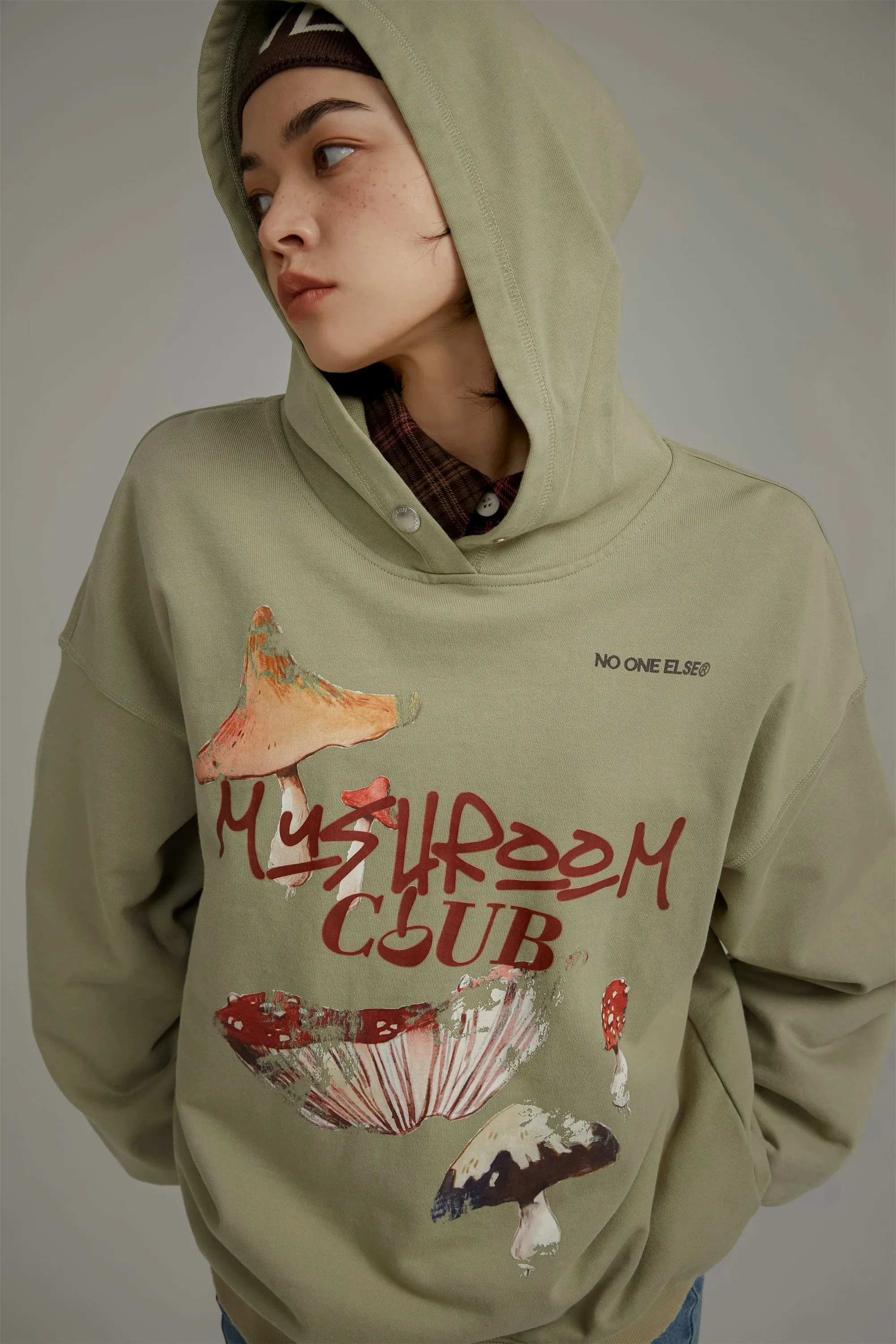 Mushroom Club Loose Fit Hoodie