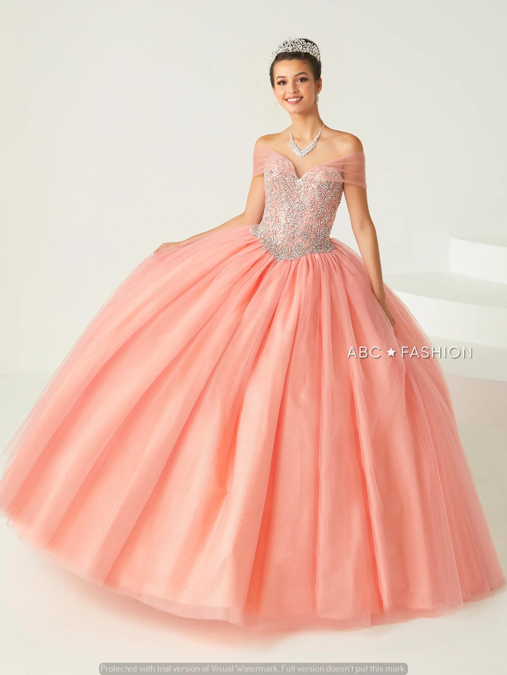 Off Shoulder Quinceanera Dress by Fiesta Gowns 56431