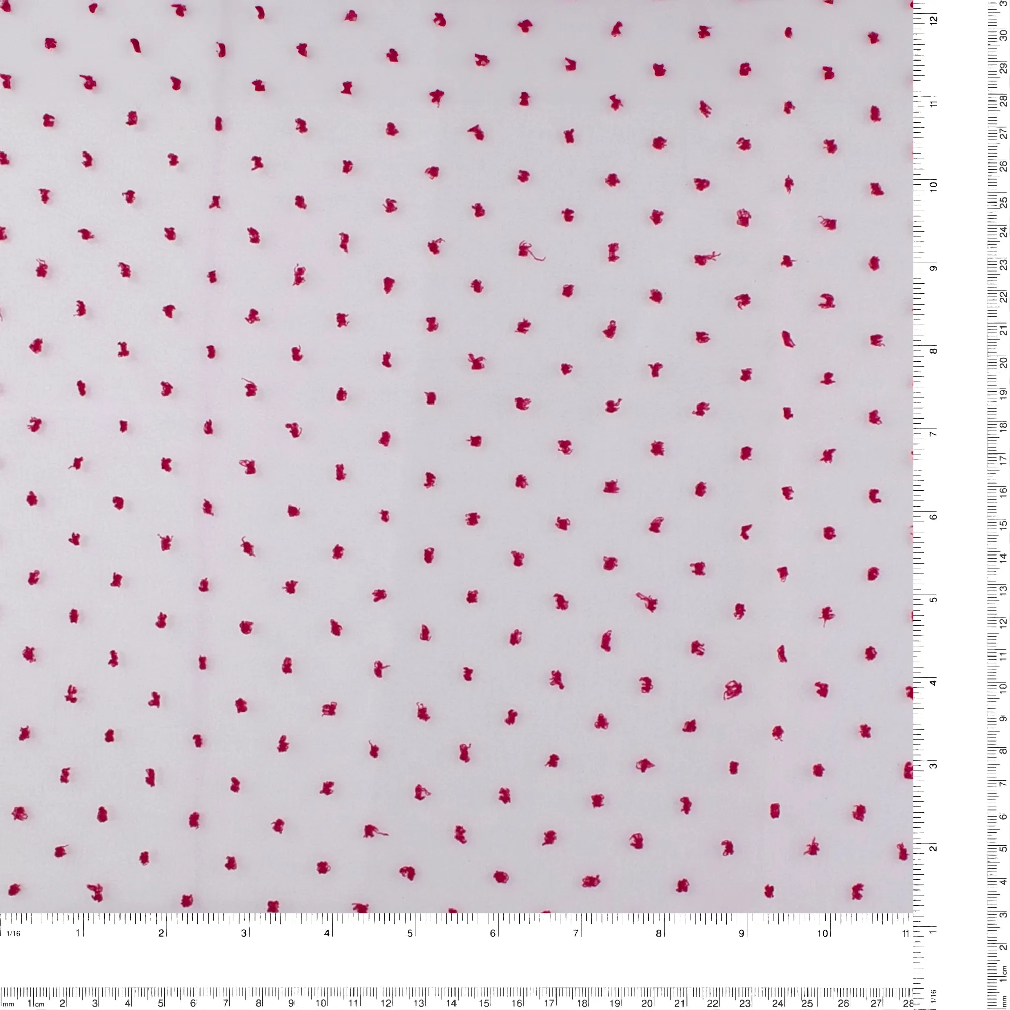 Organza with Embroidered Dot - DOTSY - Fuschia