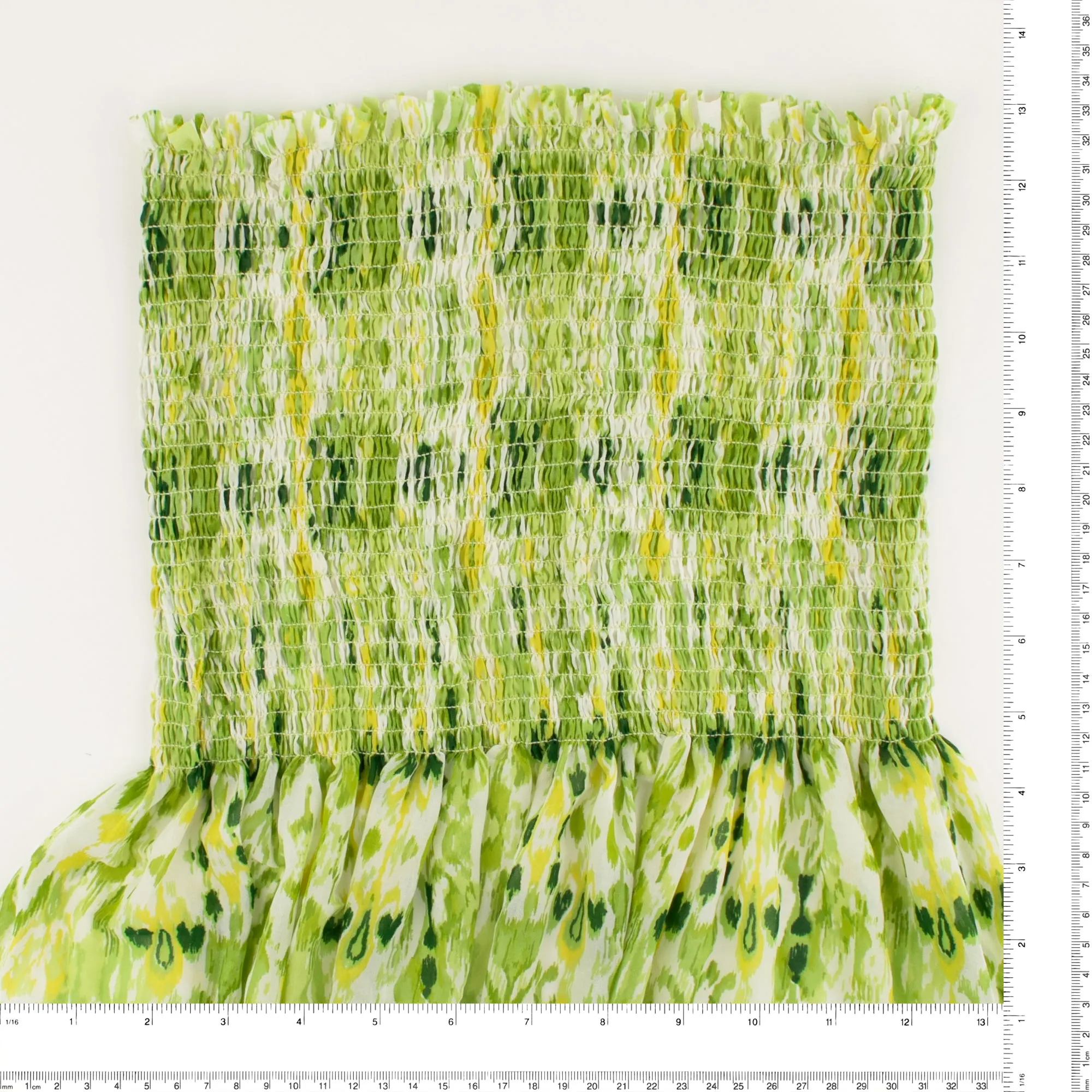 Printed Smocking Polyester - VIOLA - 005 - Green