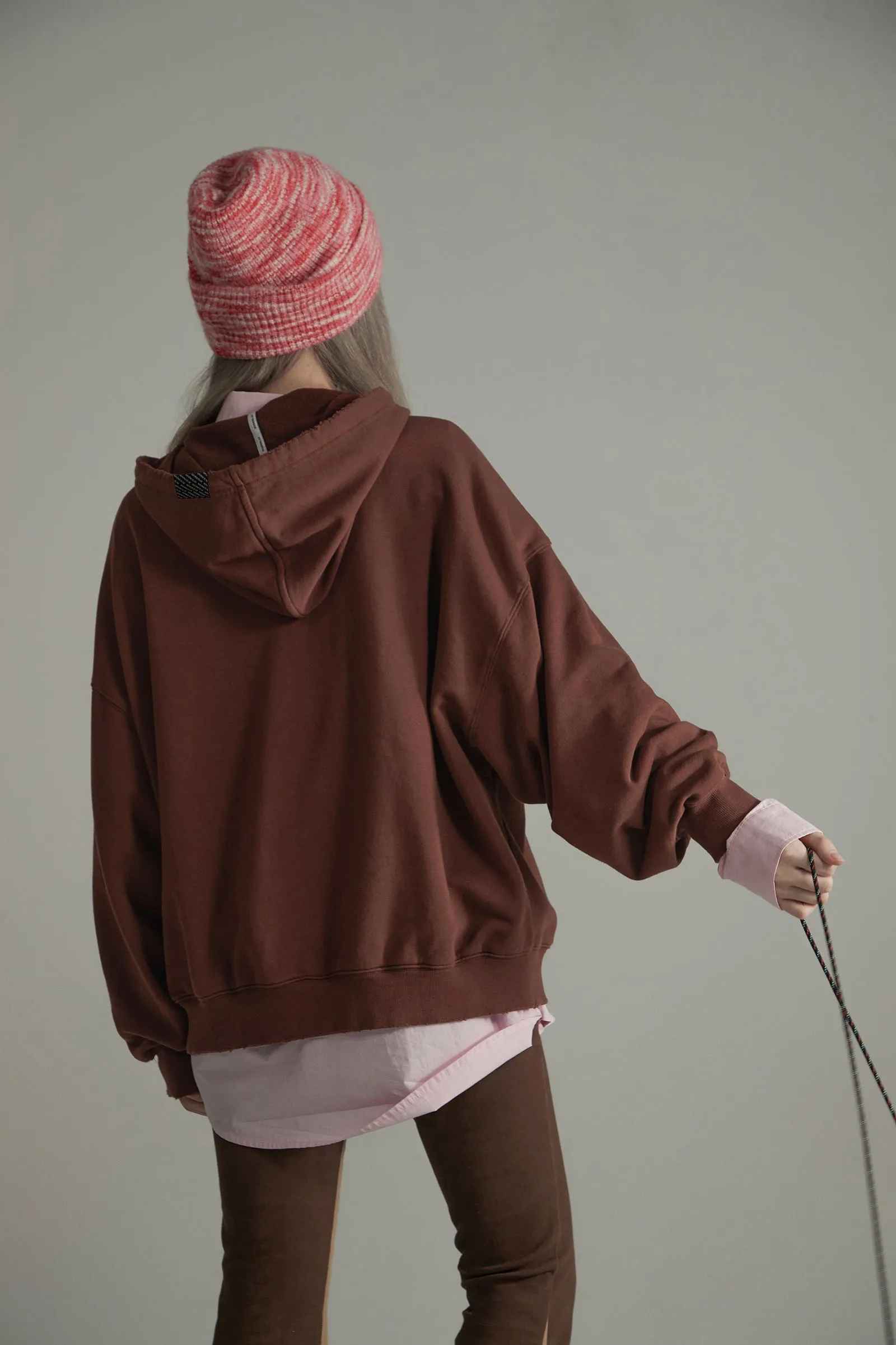 Punching Loose-Fit Hoodie