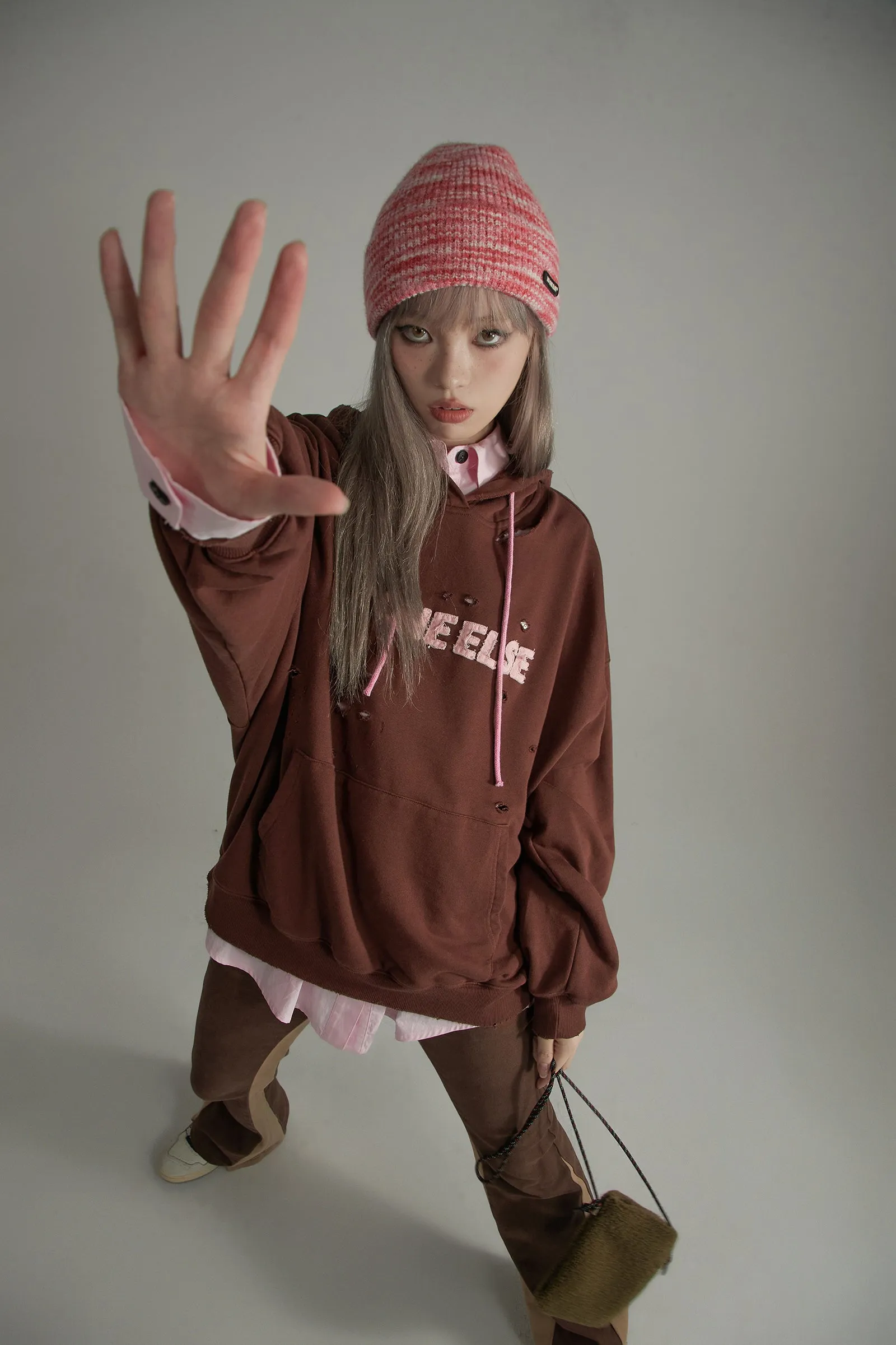 Punching Loose-Fit Hoodie