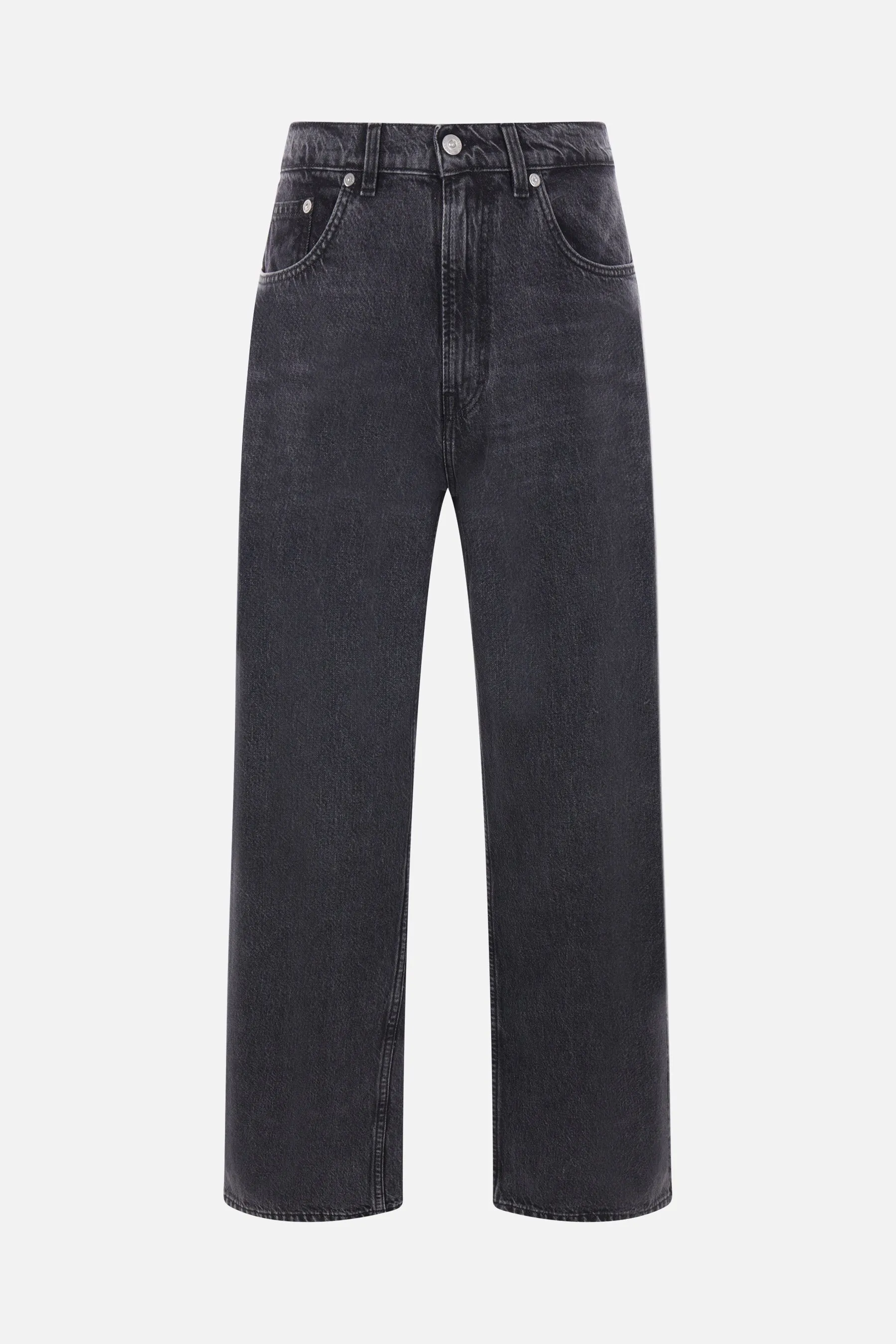 Relaxed Fit Raw Denim Jeans