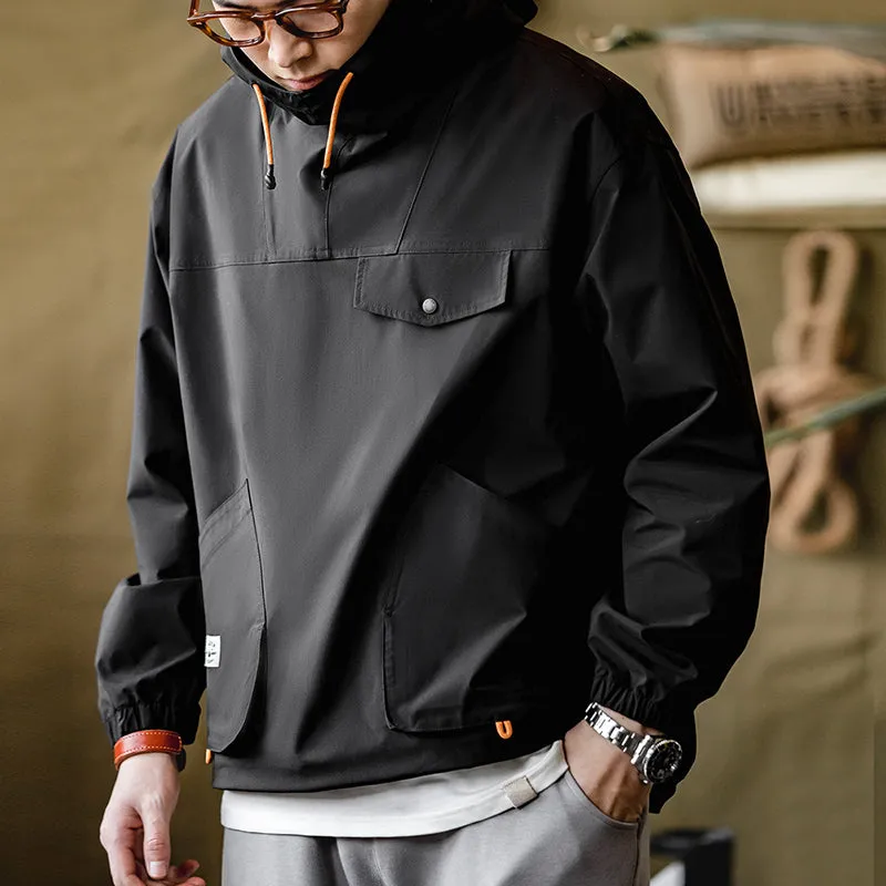 Retro Outdoor Windproof Loose Hoodies