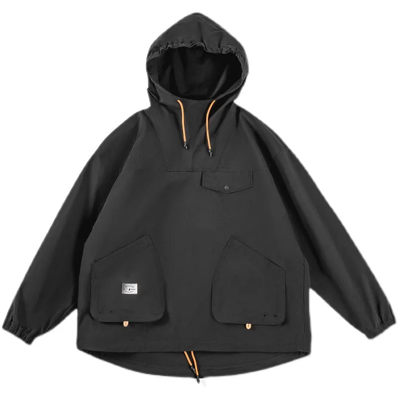 Retro Outdoor Windproof Loose Hoodies