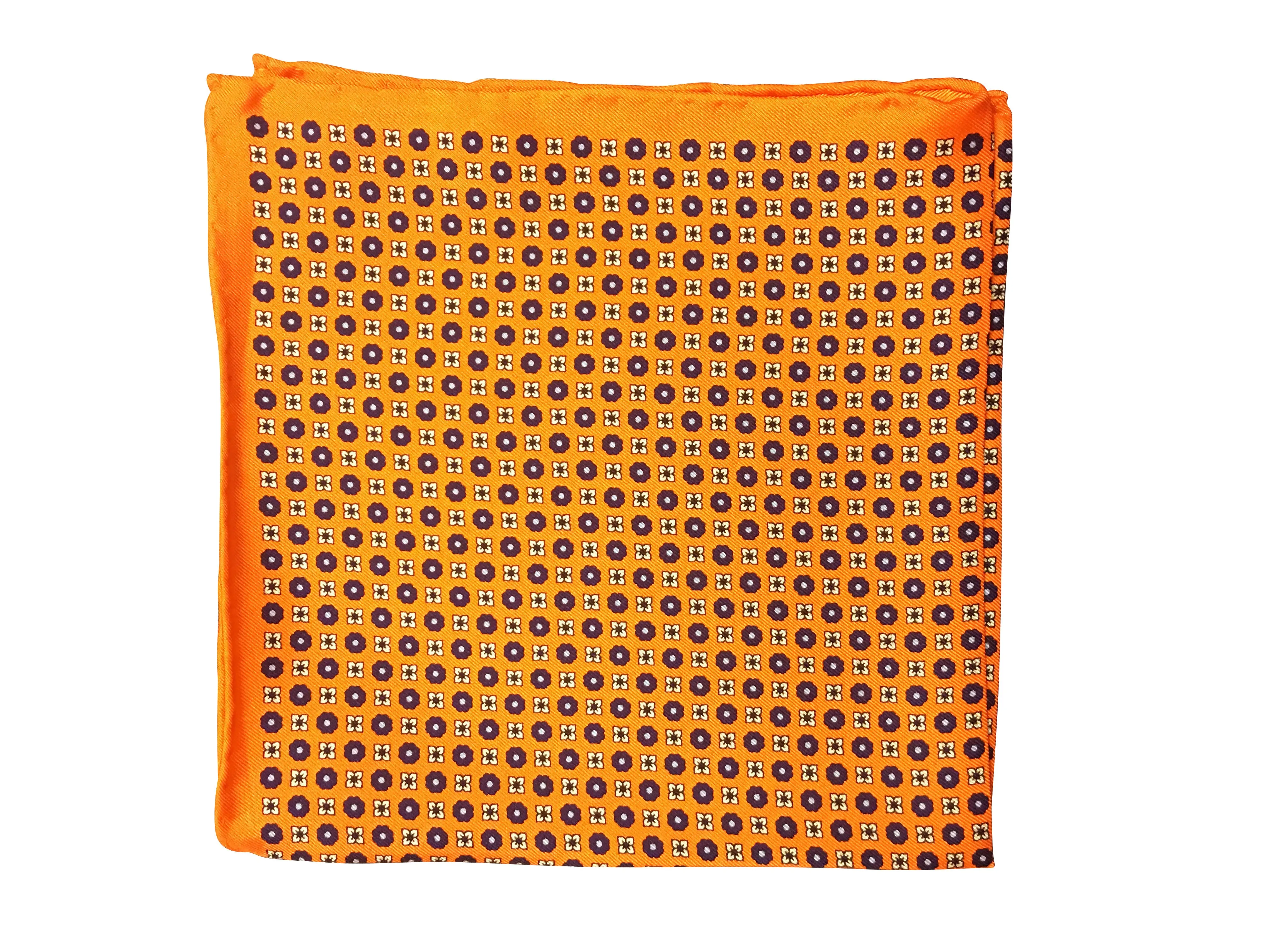 Silk Orange Pocket Square