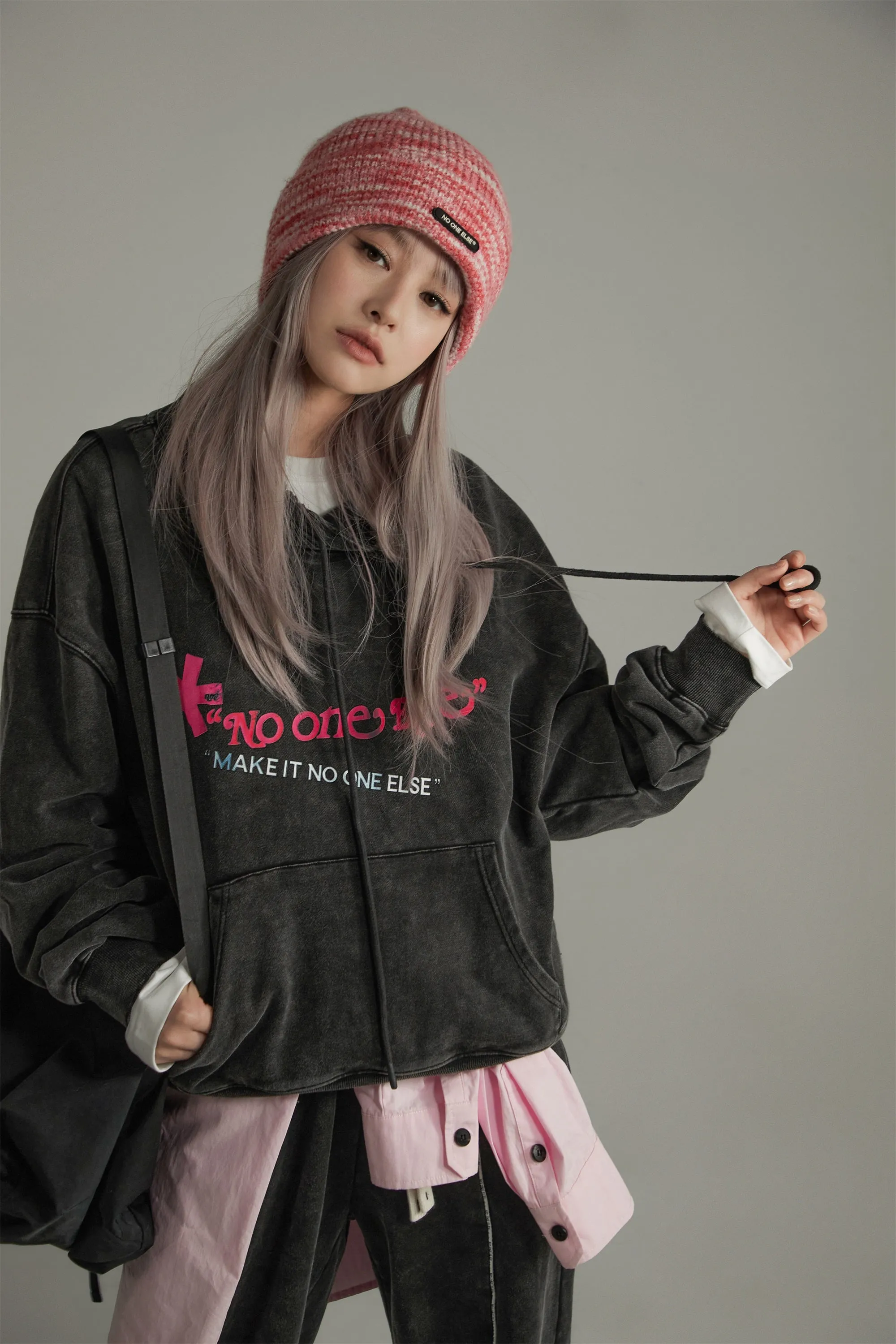 Star Logo Loose Fit Hoodie