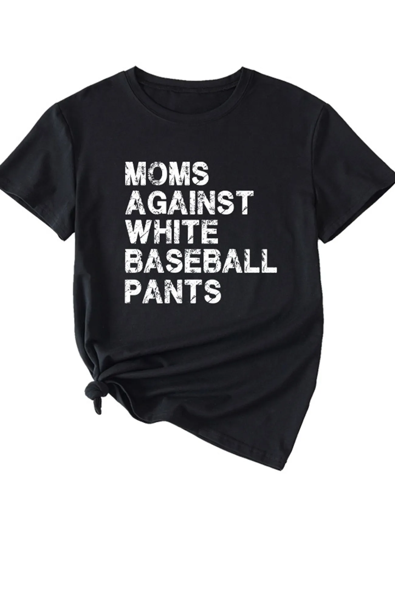 TastyHottie - Moms Against With Baseball Pants Print T-shirt