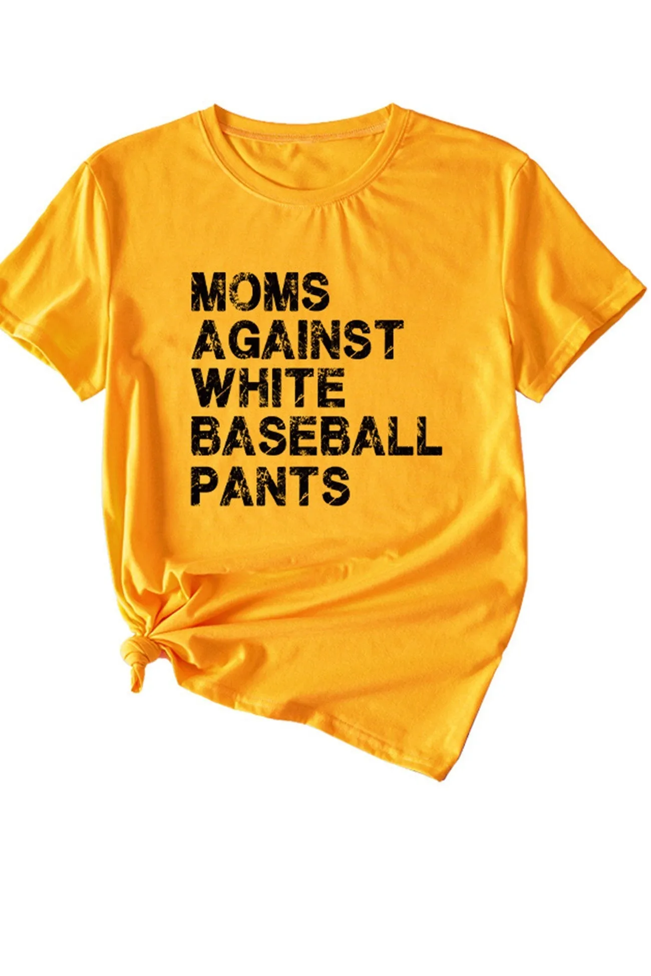 TastyHottie - Moms Against With Baseball Pants Print T-shirt