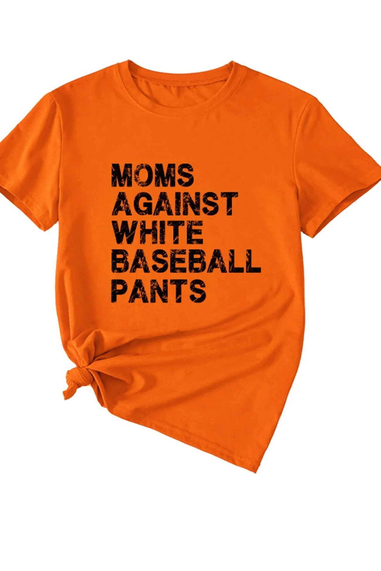 TastyHottie - Moms Against With Baseball Pants Print T-shirt