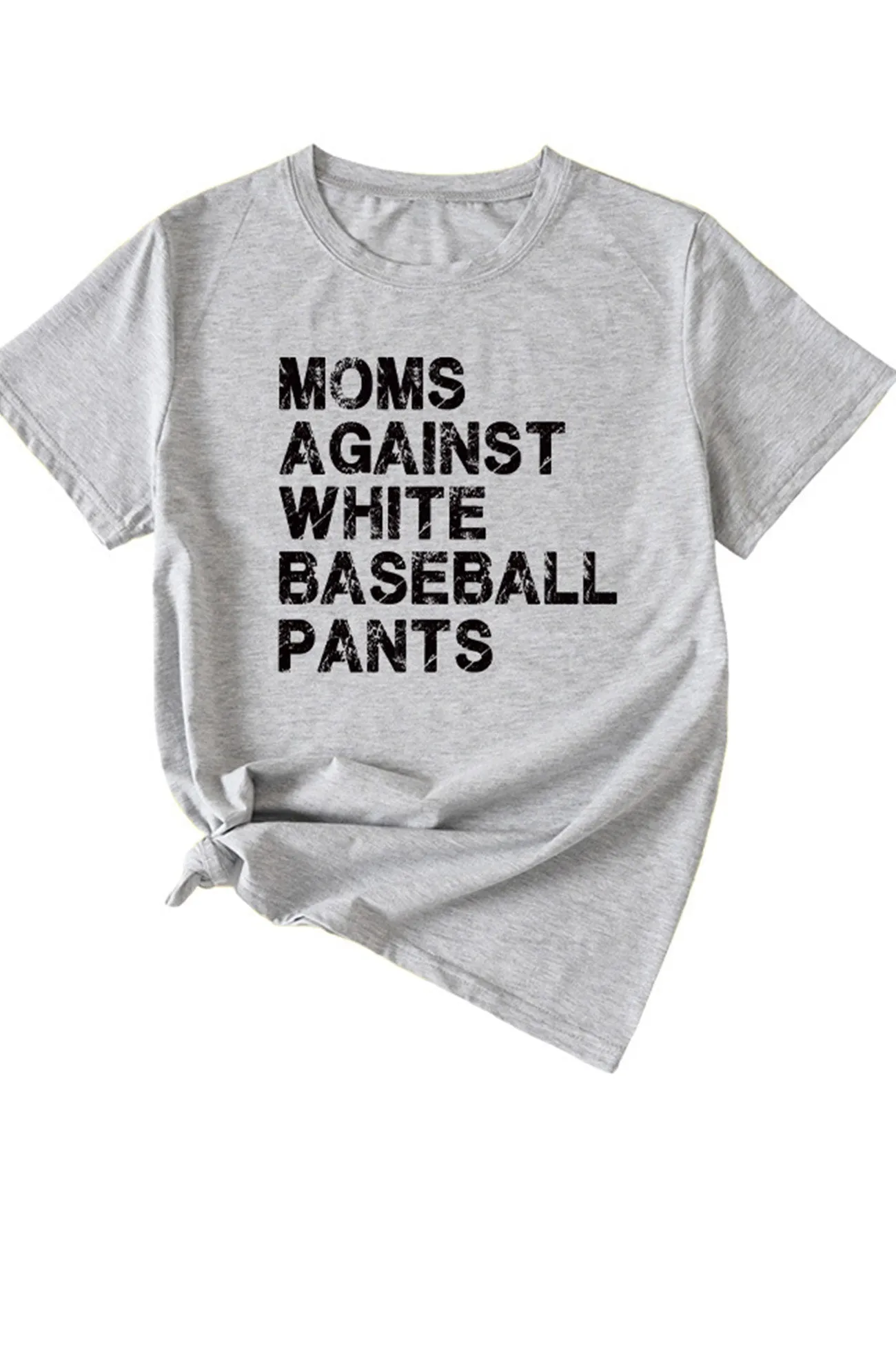 TastyHottie - Moms Against With Baseball Pants Print T-shirt