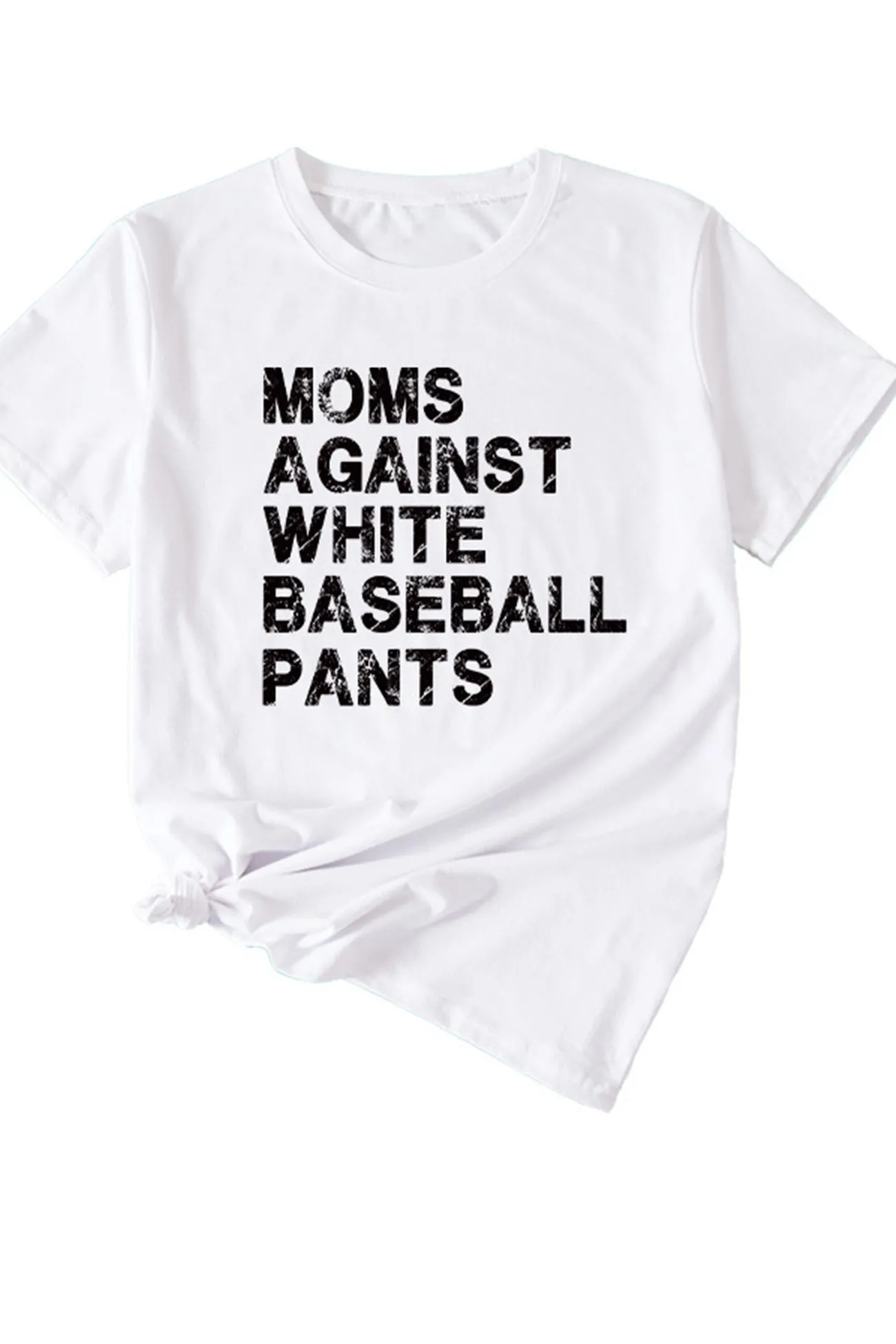 TastyHottie - Moms Against With Baseball Pants Print T-shirt