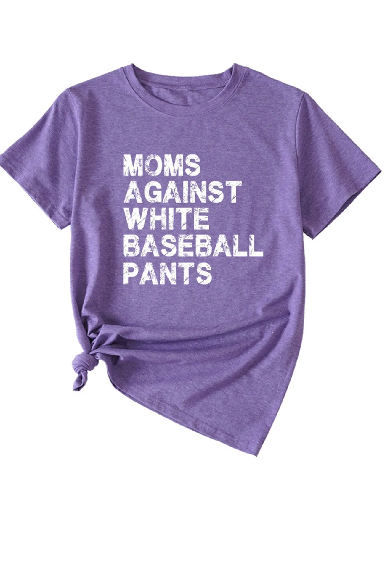 TastyHottie - Moms Against With Baseball Pants Print T-shirt