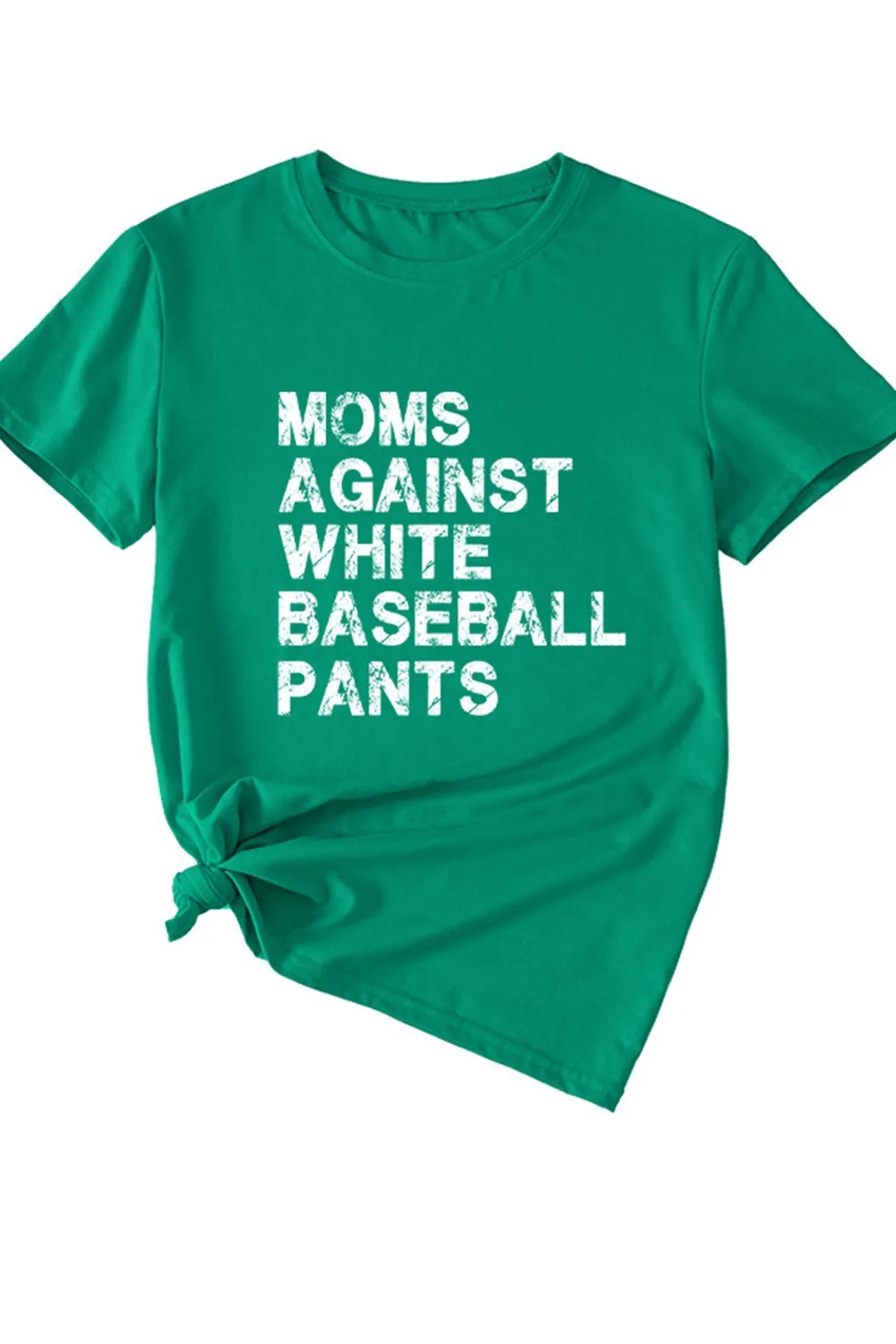 TastyHottie - Moms Against With Baseball Pants Print T-shirt