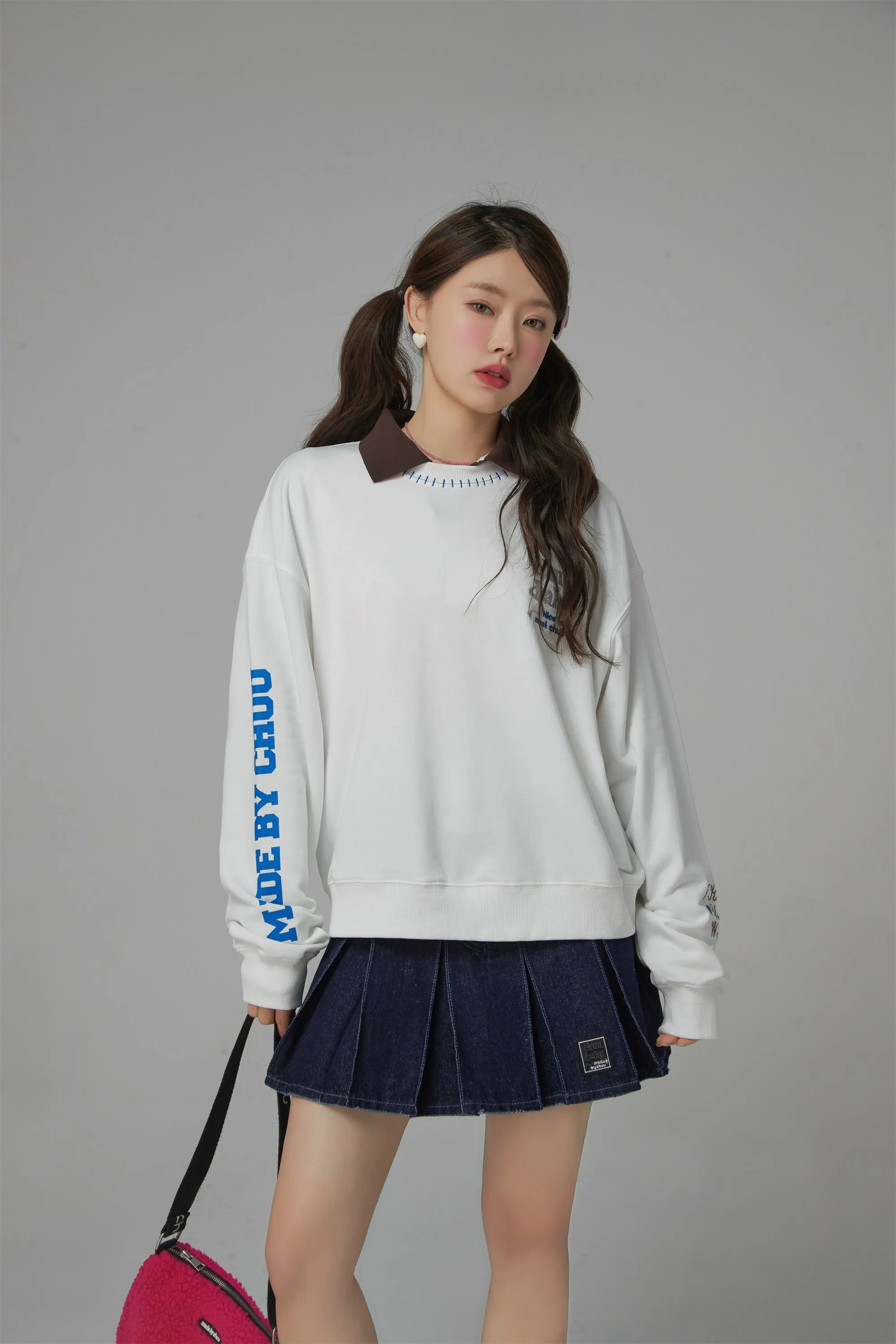 There For Me Round Neck Loose Fit Sweatshirt