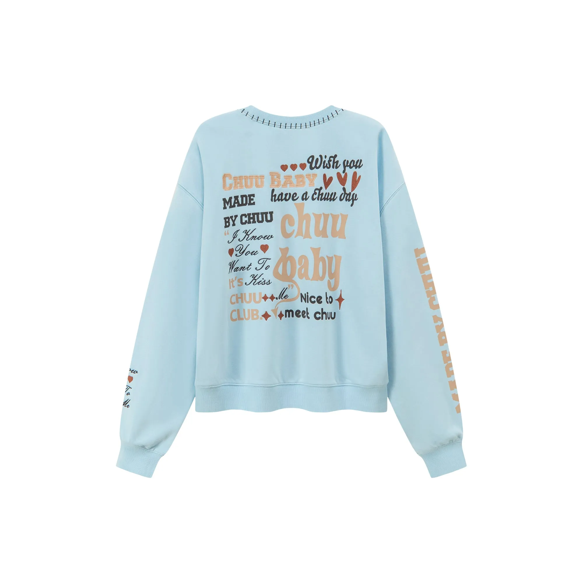 There For Me Round Neck Loose Fit Sweatshirt