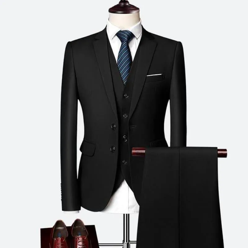 Three Piece Formal Business Men's Suits