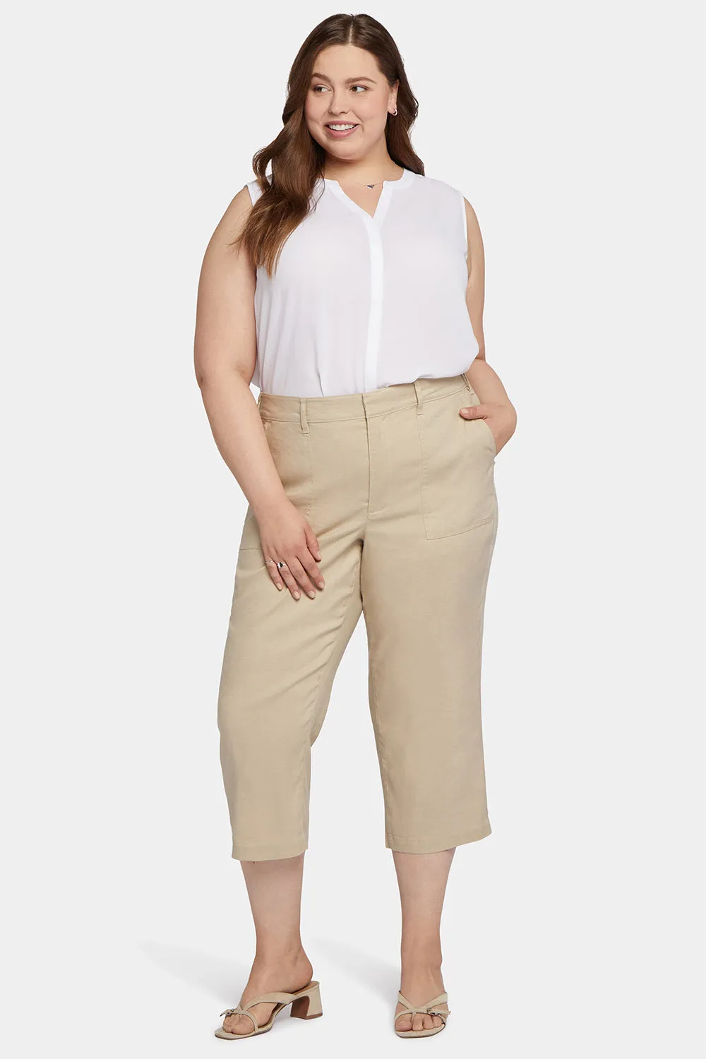 Utility Pants In Plus Size - Feather