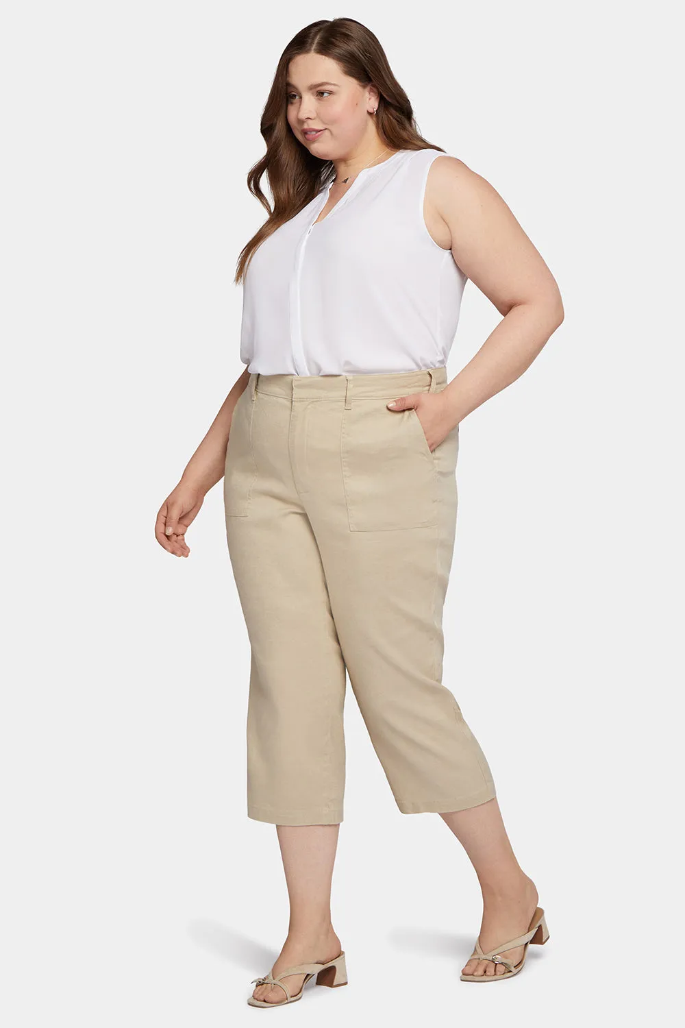 Utility Pants In Plus Size - Feather