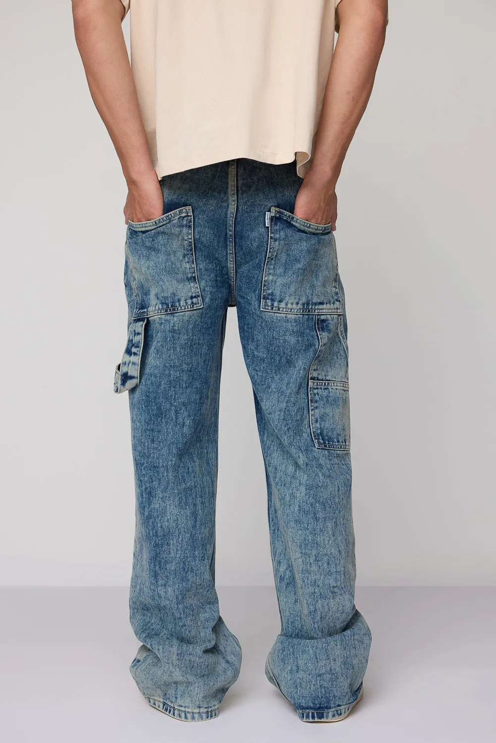 Washed Out Relaxed Men's Jeans