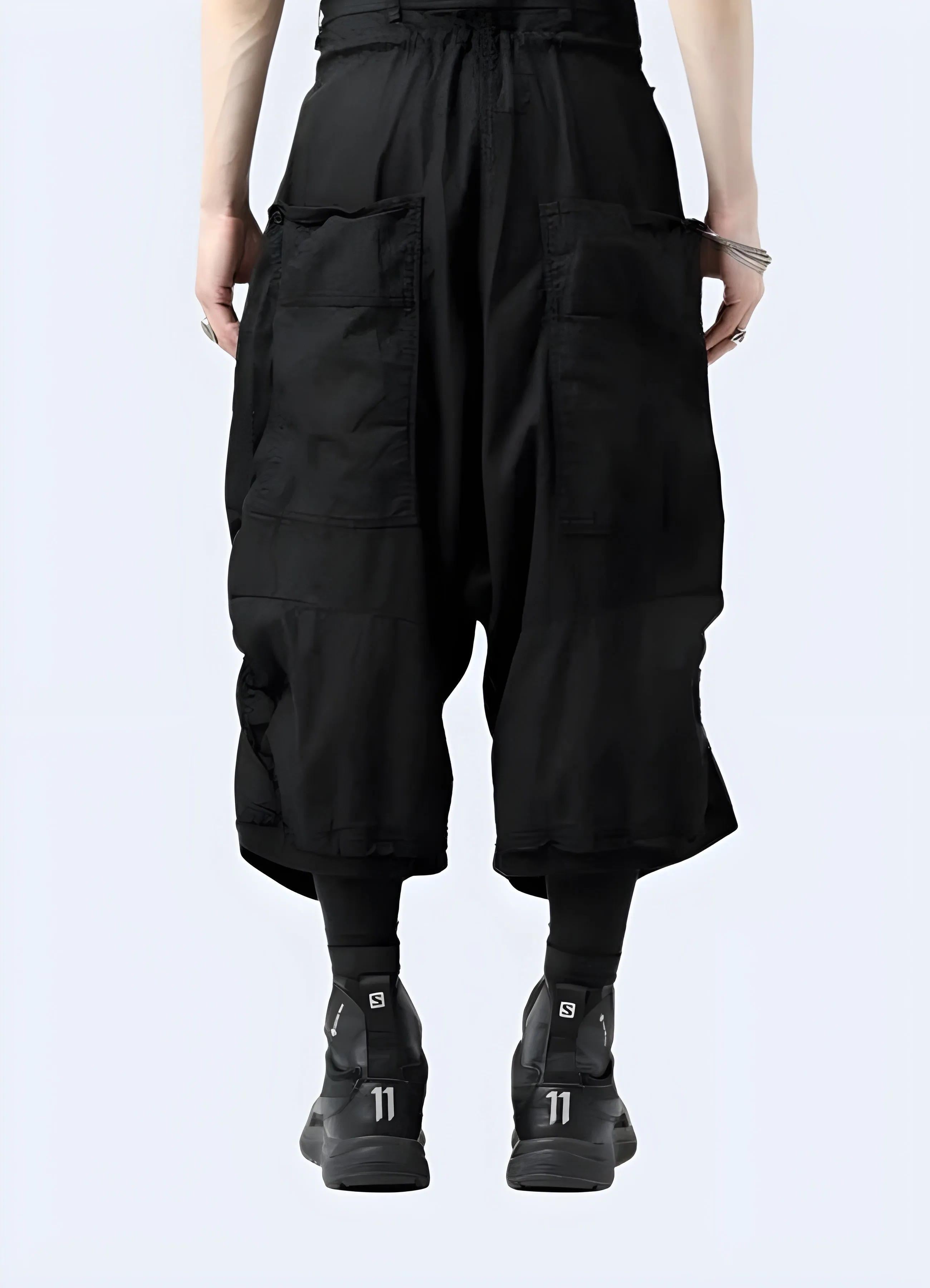 Waxed Techwear Sarwell Pants Black