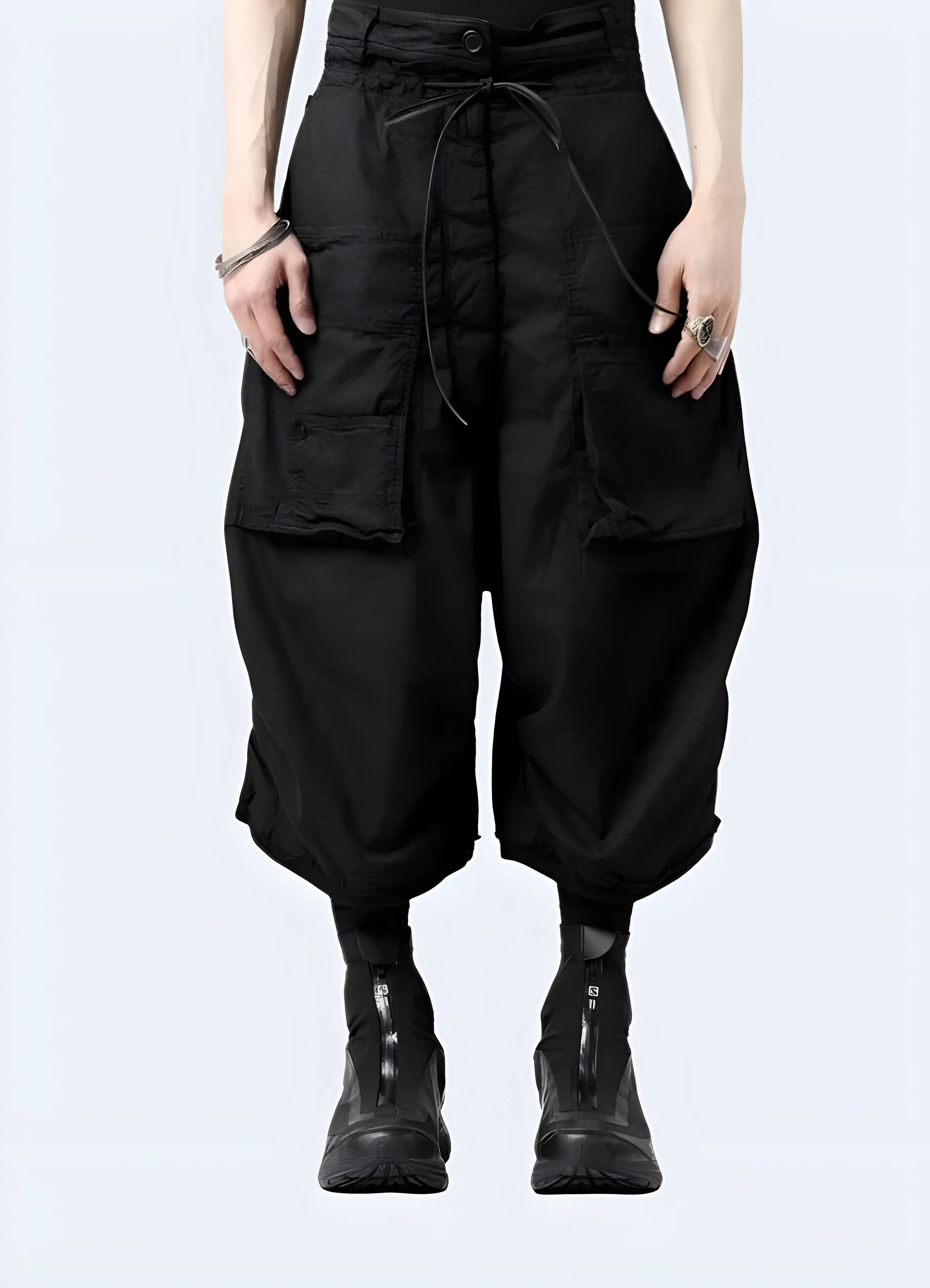 Waxed Techwear Sarwell Pants Black