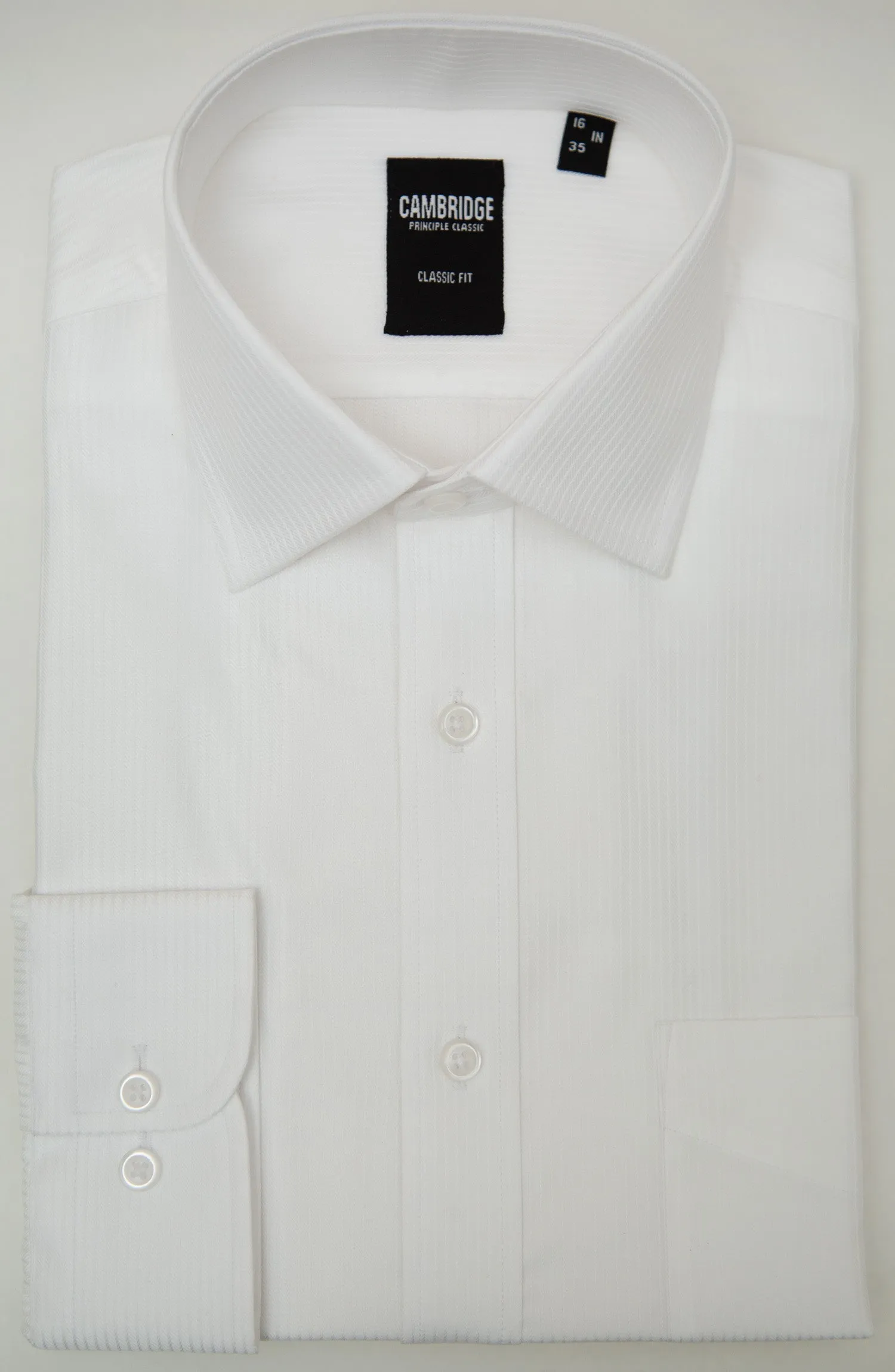 White Dobby Formal Shirt