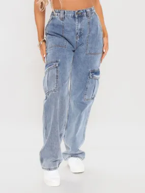 Women's Relaxed Cargo Jeans