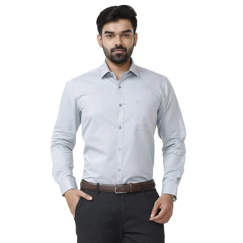 Zurich - Gray Formal Shirts for Men | Ariser